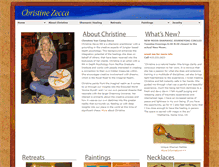 Tablet Screenshot of christinezecca.com